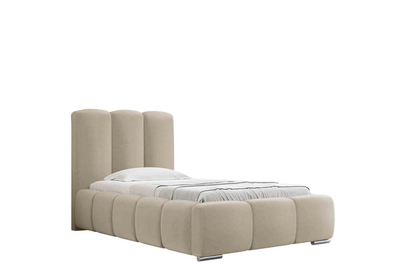 Gioia Sängram med Förvaring 90x200 cm - Beige - Möbler - Säng - Sängram & sängstomme