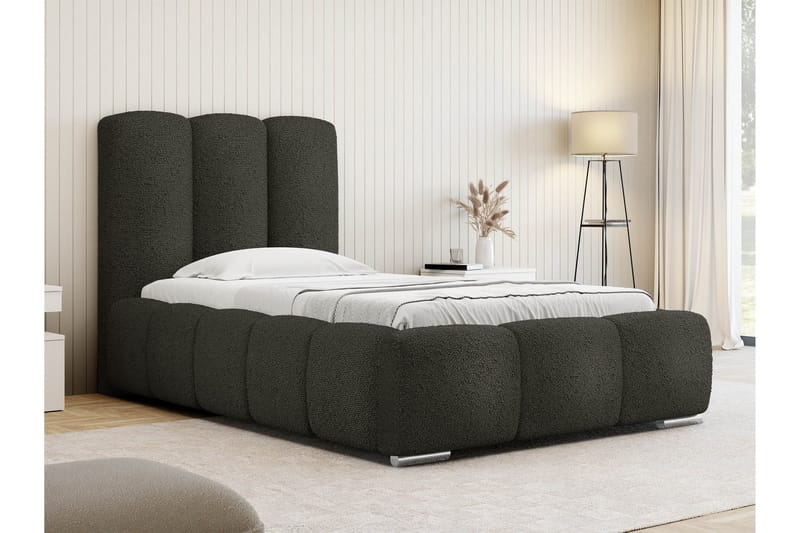 Gioia Sängram med Förvaring 90x200 cm - Gr å - Möbler - Säng - Sängram & sängstomme