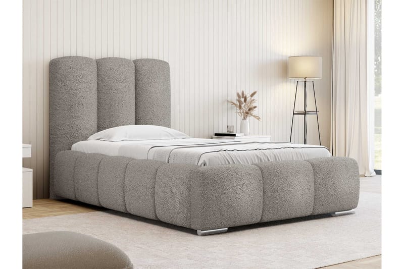 Gioia Sängram med Förvaring 90x200 cm - Gr å - Möbler - Säng - Sängram & sängstomme