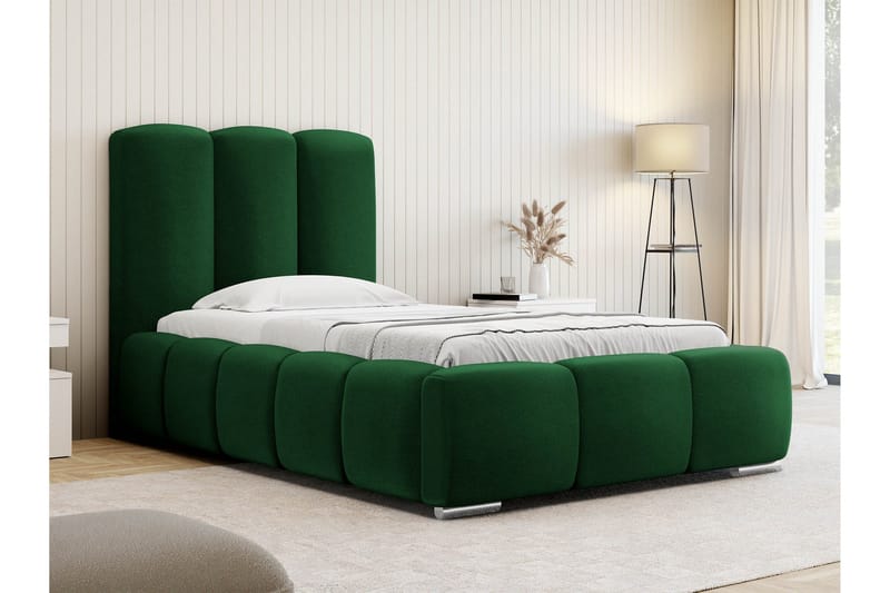 Gioia Sängram med Förvaring 90x200 cm - Grön - Möbler - Säng - Sängram & sängstomme
