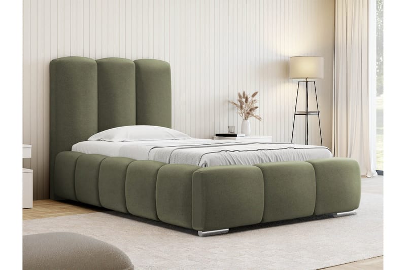 Gioia Sängram med Förvaring 90x200 cm - Grön - Möbler - Säng - Sängram & sängstomme