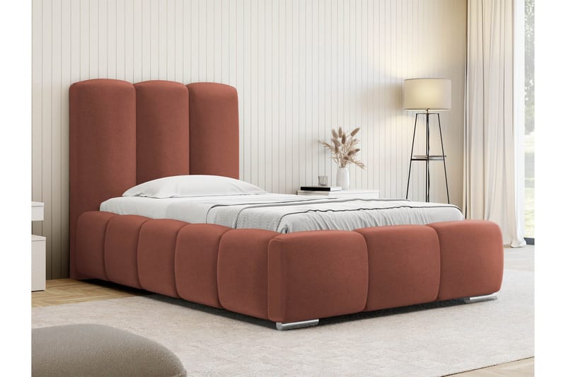 Gioia Sängram med Förvaring 90x200 cm - Rosa - Möbler - S äng - Sängram & sängstomme