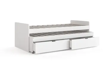 Granvik Sängram 90x200 cm utdragbar med extrasäng och förvaring - utan madrass - Möbler - Säng - Sängram & sängstomme