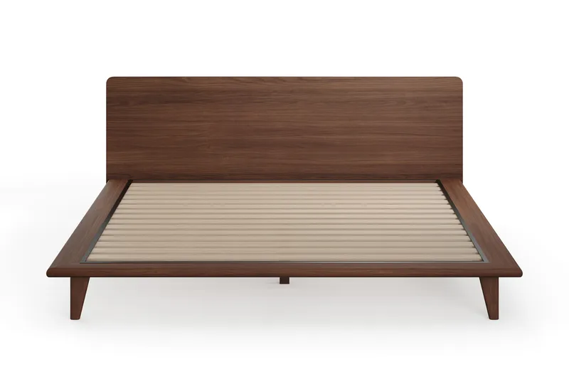 Gryning Sängram med Gavel 180x200 cm utan Madrass, Valnöt