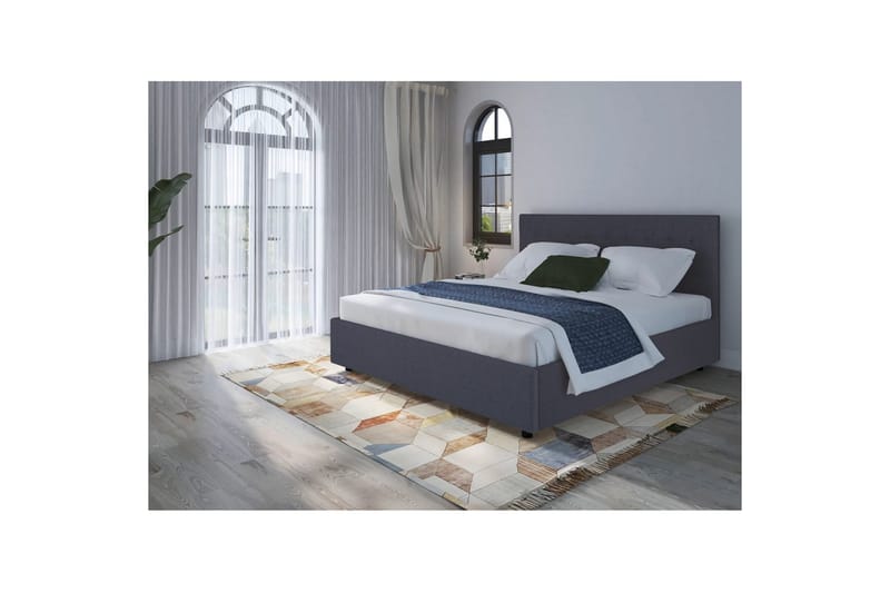 Hamar Sängram 200x180 cm - Grå - Möbler - Säng - Sängram & sängstomme