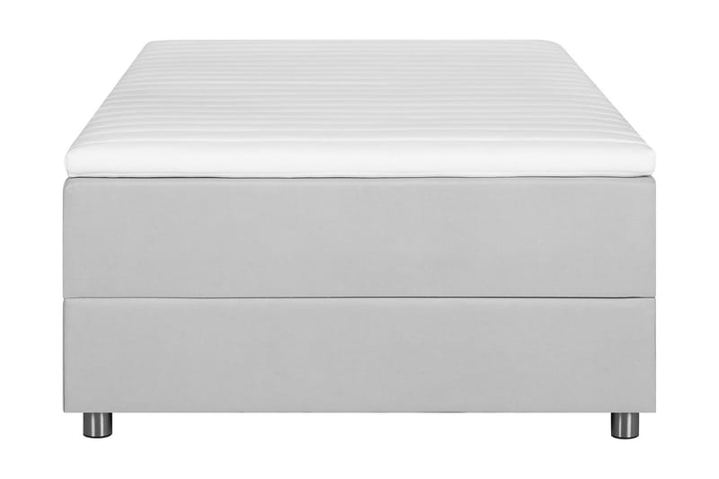 Happy Säng med Förvaring 90x200 - Ljusgrå - Komplett sängpaket - Säng med förvaring