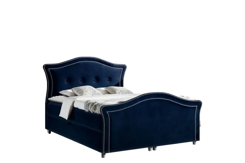 Hestra Lux Sängpaket Kontinentalsäng 160x200 cm, Blå