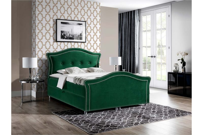 Hestra Lux Sängpaket Kontinentalsäng 160x200 cm - Grön - Möbler - Säng - Kontinentalsäng