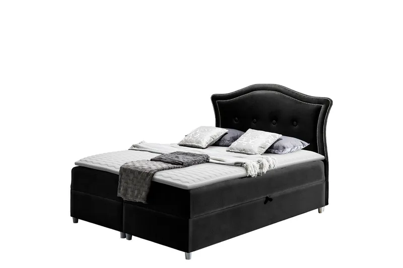 Hestra Sängpaket Kontinentalsäng 140x200 cm, Svart