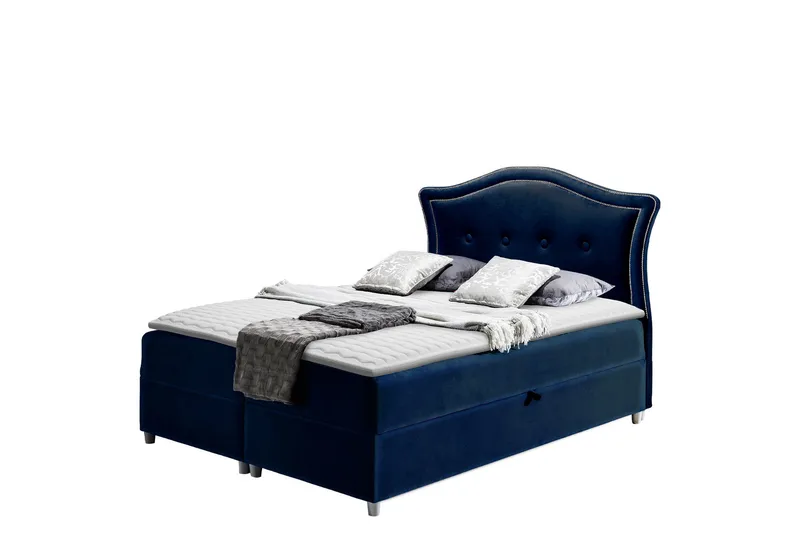 Hestra Sängpaket Kontinentalsäng 180x200 cm, Blå