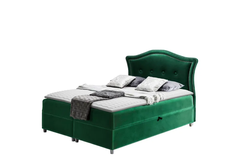 Hestra Sängpaket Kontinentalsäng 200x200 cm, Grön