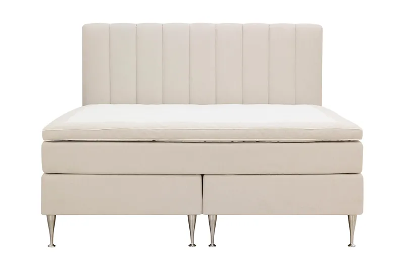 Hilton High Komplett Sängpaket 160x200 cm - Ljusbeige - Möbler - Säng - Kontinentalsäng