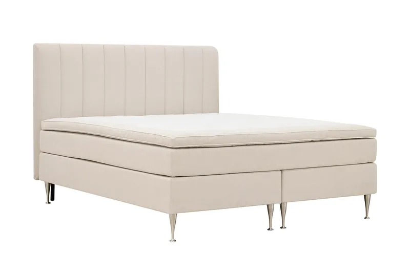Hilton High Komplett Sängpaket 160x200 cm, Ljusbeige