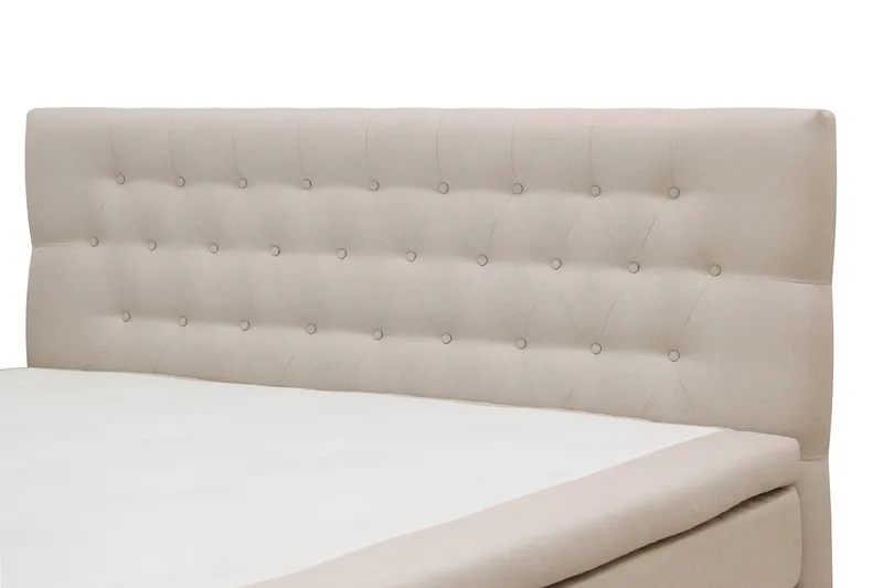 Hilton Komplett Sängpaket 160x200 cm Kontinentalsäng med diamant sänggavel - Beige - Möbler - Säng - Kontinentalsäng