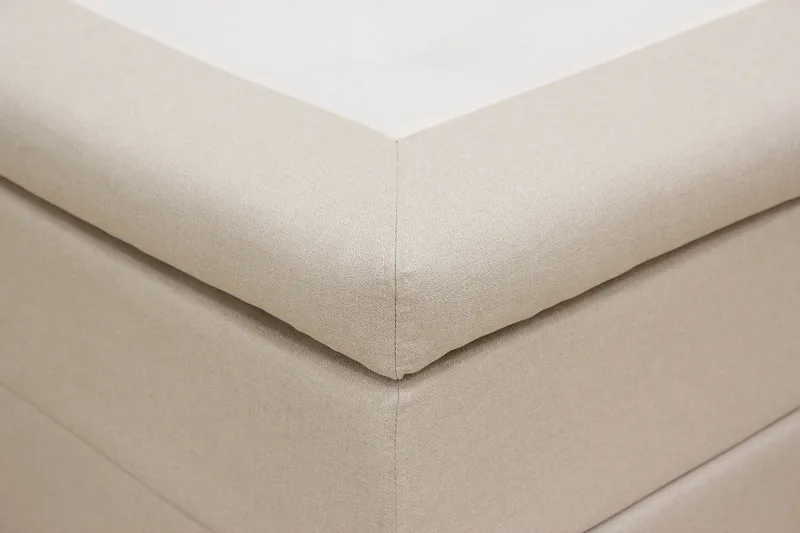 Hilton Komplett Sängpaket 160x200 cm Kontinentalsäng med diamant sänggavel - Beige - Möbler - Säng - Kontinentalsäng