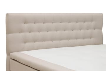 Hilton Komplett Sängpaket 160x200 cm Kontinentalsäng med diamant sänggavel - Beige - Möbler - Säng - Kontinentalsäng