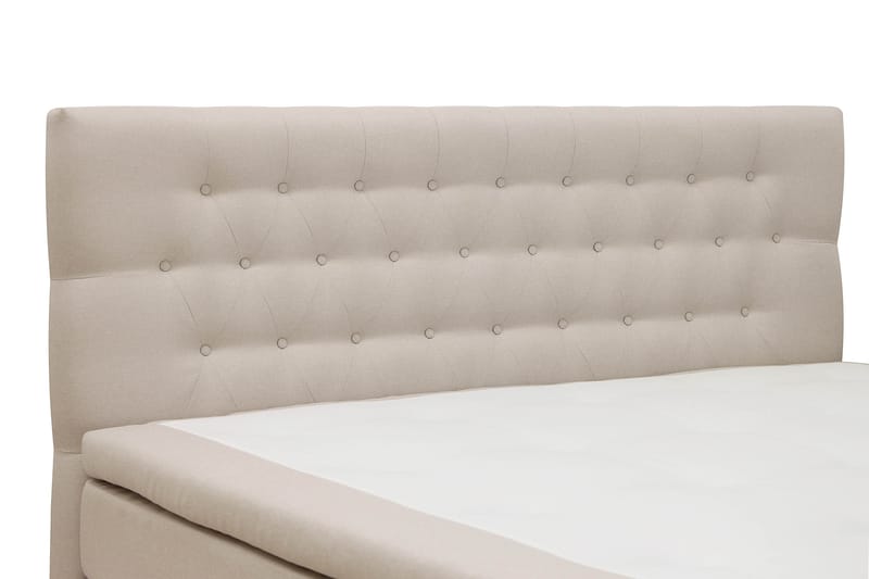 Hilton Komplett Sängpaket 160x200 cm Kontinentalsäng med diamant sänggavel - Beige - Möbler - Säng - Kontinentalsäng