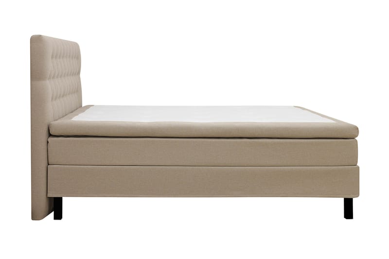 Hilton Komplett Sängpaket 160x200 cm Kontinentalsäng med diamant sänggavel - Beige - Möbler - Säng - Kontinentalsäng