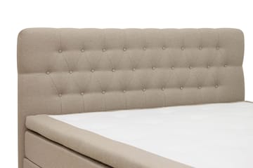 Hilton Komplett Sängpaket 160x200 cm Kontinentalsäng med diamant sänggavel - Beige - Möbler - Säng - Kontinentalsäng