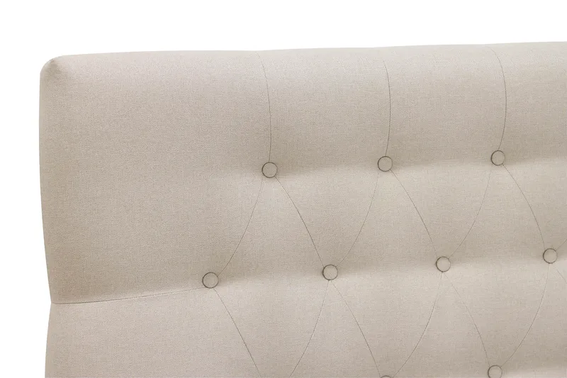 Hilton Komplett Sängpaket 160x200 cm Kontinentalsäng med diamant sänggavel - Beige - Möbler - Säng - Kontinentalsäng