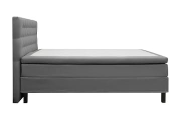 Hilton Komplett Sängpaket 160x200 cm Kontinentalsäng med diamant sänggavel - Grå - Möbler - Säng - Kontinentalsäng