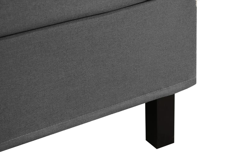 Hilton Komplett Sängpaket 160x200 cm Kontinentalsäng med diamant sänggavel - Grå - Möbler - Säng - Kontinentalsäng