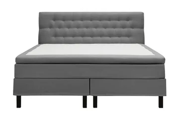 Hilton Komplett Sängpaket 160x200 cm Kontinentalsäng med diamant sänggavel - Grå - Möbler - Säng - Kontinentalsäng