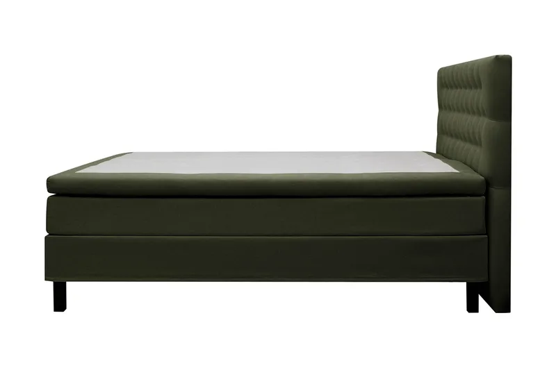 Hilton Komplett Sängpaket 160x200 cm Kontinentalsäng med diamant sänggavel - Grön - Möbler - Säng - Kontinentalsäng