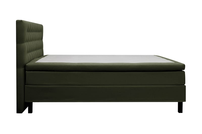 Hilton Komplett Sängpaket 160x200 cm Kontinentalsäng med diamant sänggavel - Grön - Möbler - Säng - Kontinentalsäng