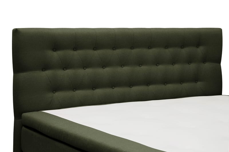 Hilton Komplett Sängpaket 160x200 cm Kontinentalsäng med diamant sänggavel - Grön - Möbler - Säng - Kontinentalsäng