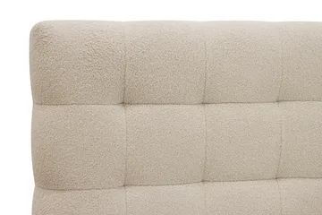 Hilton Komplett Sängpaket 160x200 cm Kontinentalsäng med rutad sänggavel - Beige / Teddy - Möbler - Säng - Kontinentalsäng