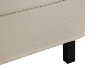 Hilton Komplett Sängpaket 160x200 cm Kontinentalsäng med rutad sänggavel - Beige - Möbler - Säng - Kontinentalsäng