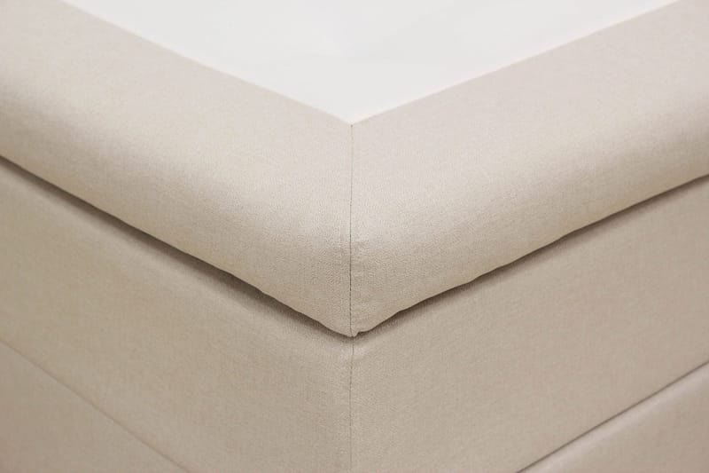 Hilton Komplett Sängpaket 160x200 cm Kontinentalsäng med rutad sänggavel - Beige - Möbler - Säng - Kontinentalsäng