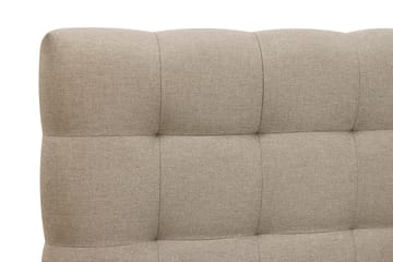 Hilton Komplett Sängpaket 160x200 cm Kontinentalsäng med rutad sänggavel - Beige - Möbler - Säng - Kontinentalsäng