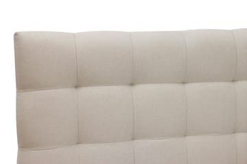 Hilton Komplett Sängpaket 160x200 cm Kontinentalsäng med rutad sänggavel - Beige - Möbler - Säng - Kontinentalsäng