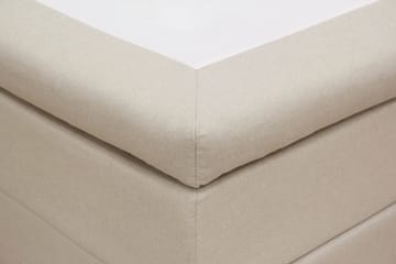 Hilton Komplett Sängpaket 160x200 cm Kontinentalsäng med rutad sänggavel - Beige - Möbler - Säng - Kontinentalsäng