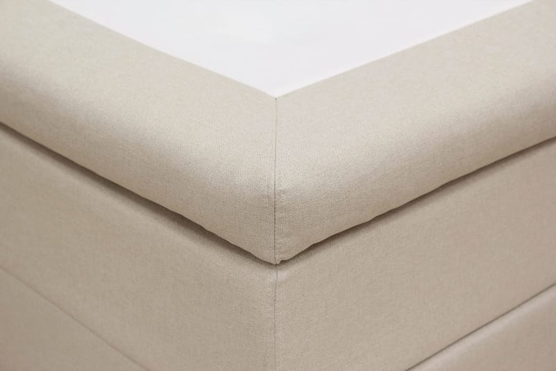 Hilton Komplett Sängpaket 160x200 cm Kontinentalsäng med rutad sänggavel - Beige - Möbler - Säng - Kontinentalsäng