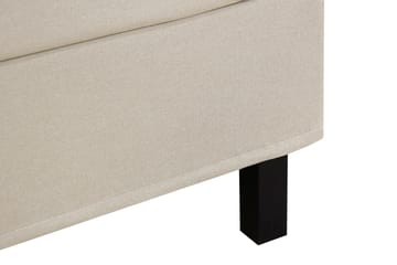 Hilton Komplett Sängpaket 160x200 cm Kontinentalsäng med rutad sänggavel - Beige - Möbler - Säng - Kontinentalsäng