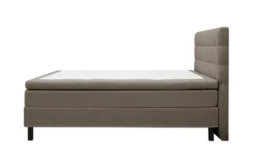 Hilton Komplett Sängpaket 160x200 cm Kontinentalsäng med rutad sänggavel - Brun / Teddy - Möbler - Säng - Kontinentalsäng