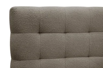 Hilton Komplett Sängpaket 160x200 cm Kontinentalsäng med rutad sänggavel - Brun / Teddy - Möbler - Säng - Kontinentalsäng
