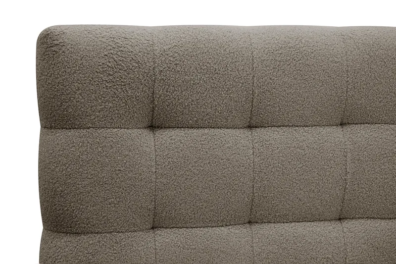 Hilton Komplett Sängpaket 160x200 cm Kontinentalsäng med rutad sänggavel - Brun / Teddy - Möbler - Säng - Kontinentalsäng