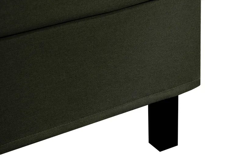 Hilton Komplett Sängpaket 160x200 cm Kontinentalsäng med rutad sänggavel - Grön - Möbler - Säng - Kontinentalsäng