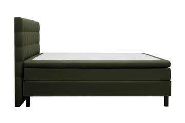 Hilton Komplett Sängpaket 160x200 cm Kontinentalsäng med rutad sänggavel - Grön - Möbler - Säng - Kontinentalsäng