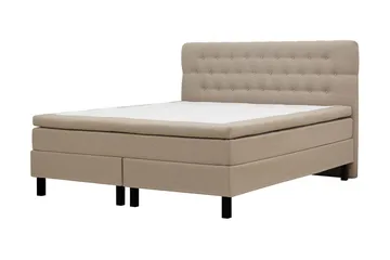 Hilton Komplett Sängpaket 180x200 cm Kontinentalsäng med diamant sänggavel - Beige - Möbler - Säng - Kontinentalsäng