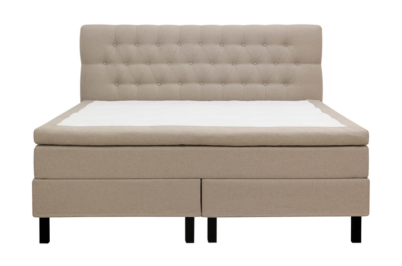 Hilton Komplett Sängpaket 180x200 cm Kontinentalsäng med diamant sänggavel - Beige - Möbler - Säng - Kontinentalsäng