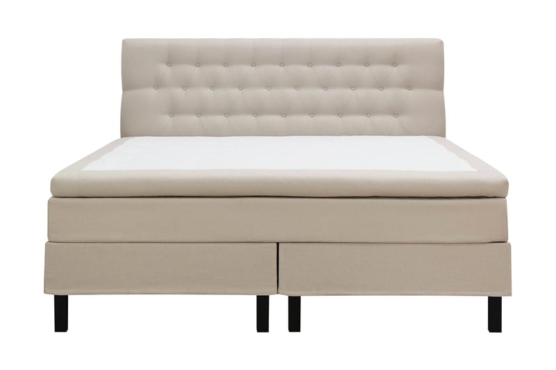 Hilton Komplett Sängpaket 180x200 cm Kontinentalsäng med diamant sänggavel - Beige - Möbler - Säng - Kontinentalsäng