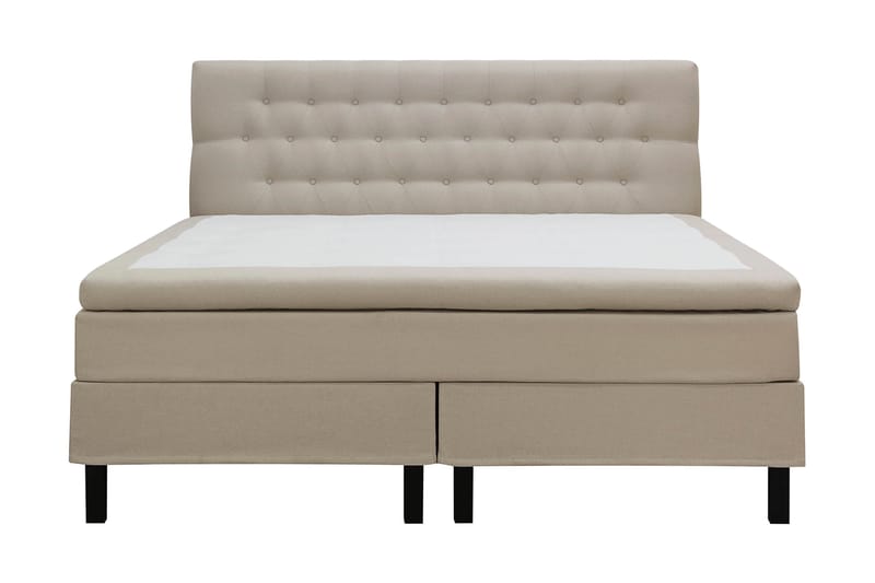 Hilton Komplett Sängpaket 180x200 cm Kontinentalsäng med diamant sänggavel - Beige - Möbler - Säng - Kontinentalsäng