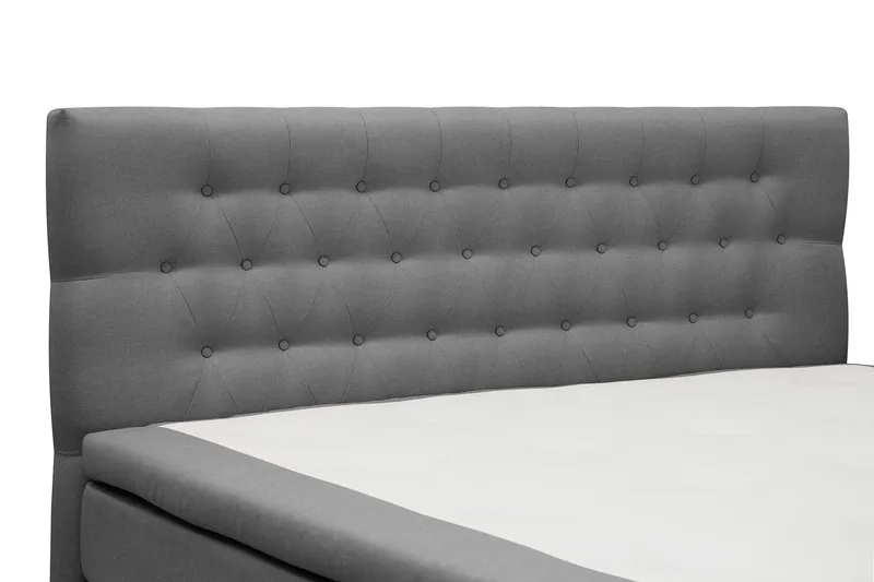 Hilton Komplett Sängpaket 180x200 cm Kontinentalsäng med diamant sänggavel - Grå - Möbler - Säng - Kontinentalsäng