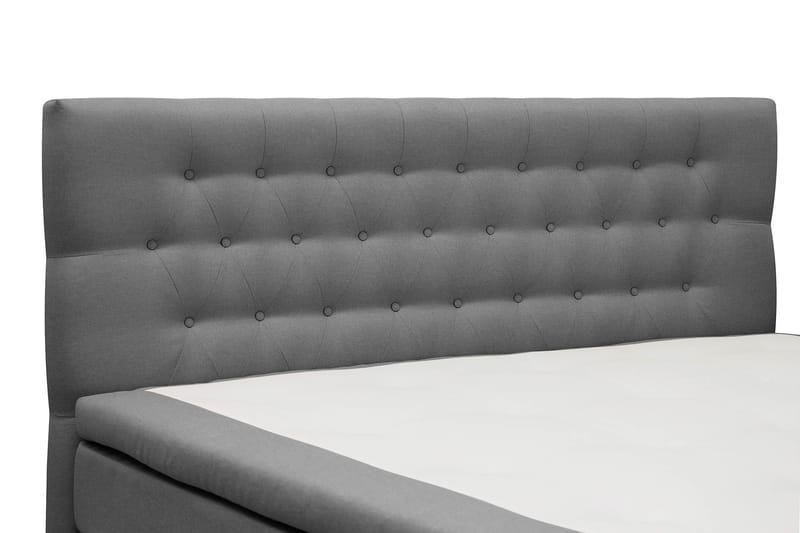 Hilton Komplett Sängpaket 180x200 cm Kontinentalsäng med diamant sänggavel - Grå - Möbler - Säng - Kontinentalsäng