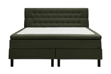 Hilton Komplett Sängpaket 180x200 cm Kontinentalsäng med diamant sänggavel - Grön - Möbler - Säng - Kontinentalsäng